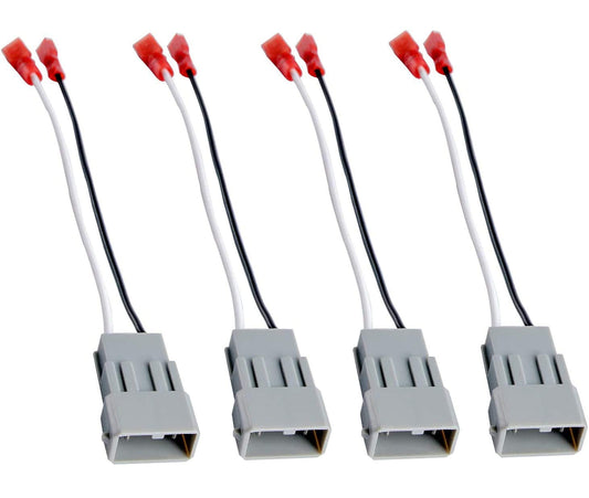 HSTECH 72-7800 2 Pairs (4 Pack) Car Speaker Connector Harnesses for with 1990-Up Honda and Acura Vehicles