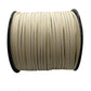 100 Yards 2.6mm Suede Leather Cords Leather Lace Flat Faux Suede Cord String Thread Velvet Cord for Necklace, Bracelet, Beading and DIY Crafts 10 Colors (Color-1)#204