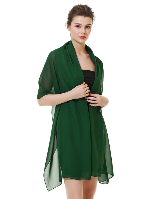 BEAUTELIATE Soft Chiffon Scarfs Shawls and Wraps for Evening Dresses Bridal Wedding Shawl Wraps
