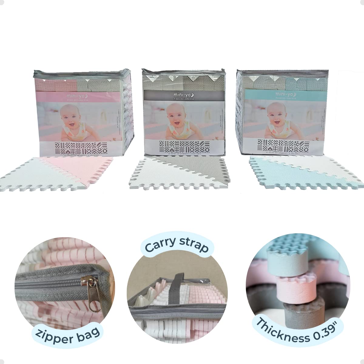 Soft Non-Toxic Baby Play Mat | Toddler Playmat | 72 Pcs 51.2 in x 64 in | Colorful Jigsaw Puzzle PlayMatFoam Floor Mats for Kids & Babies | EVA Foam Interlocking Tiles for Gym, Nursery, Playroom