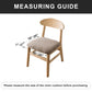 Genina Seat Covers for Dining Room Chair Seat Slipcovers Kitchen Chair Covers (Taupe, 6 Pcs)