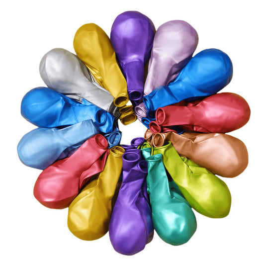 300 Pcs Metallic Chrome Balloons 12 Inch Colorful Party Balloon for Wedding Baby Shower Christmas Birthday Party Decoration
