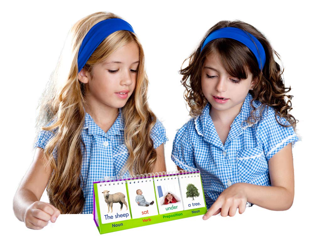 Junior Learning Sentence Flips Double-Sided Flip Stand, Ages 4-6, Vocabulary & Grammar, K-1