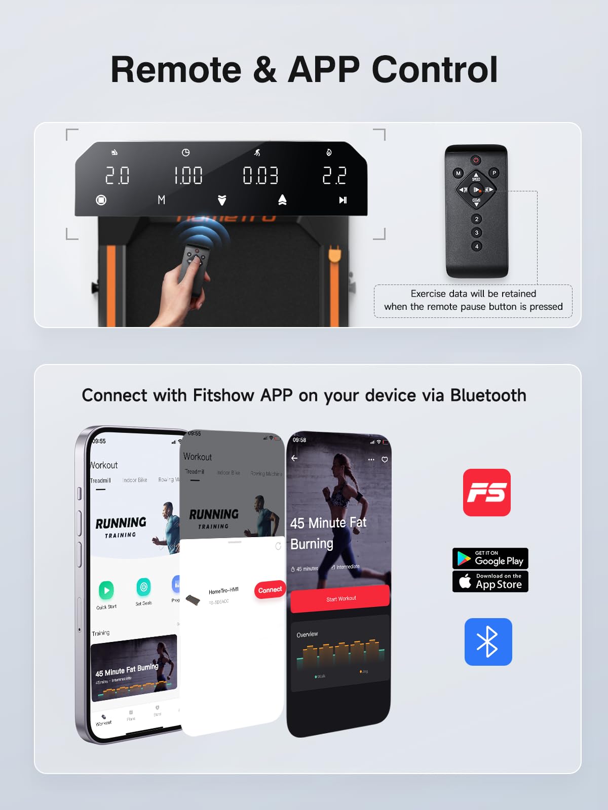 Walking Pad with 7% Incline,2.5HP Compact Treadmill for Home/Office,0.5-5 MPH Portable Under Desk Treadmills 300lbs Capacity for Jogging/Running,with LED Display/APP&Remote Control,Assembly Free