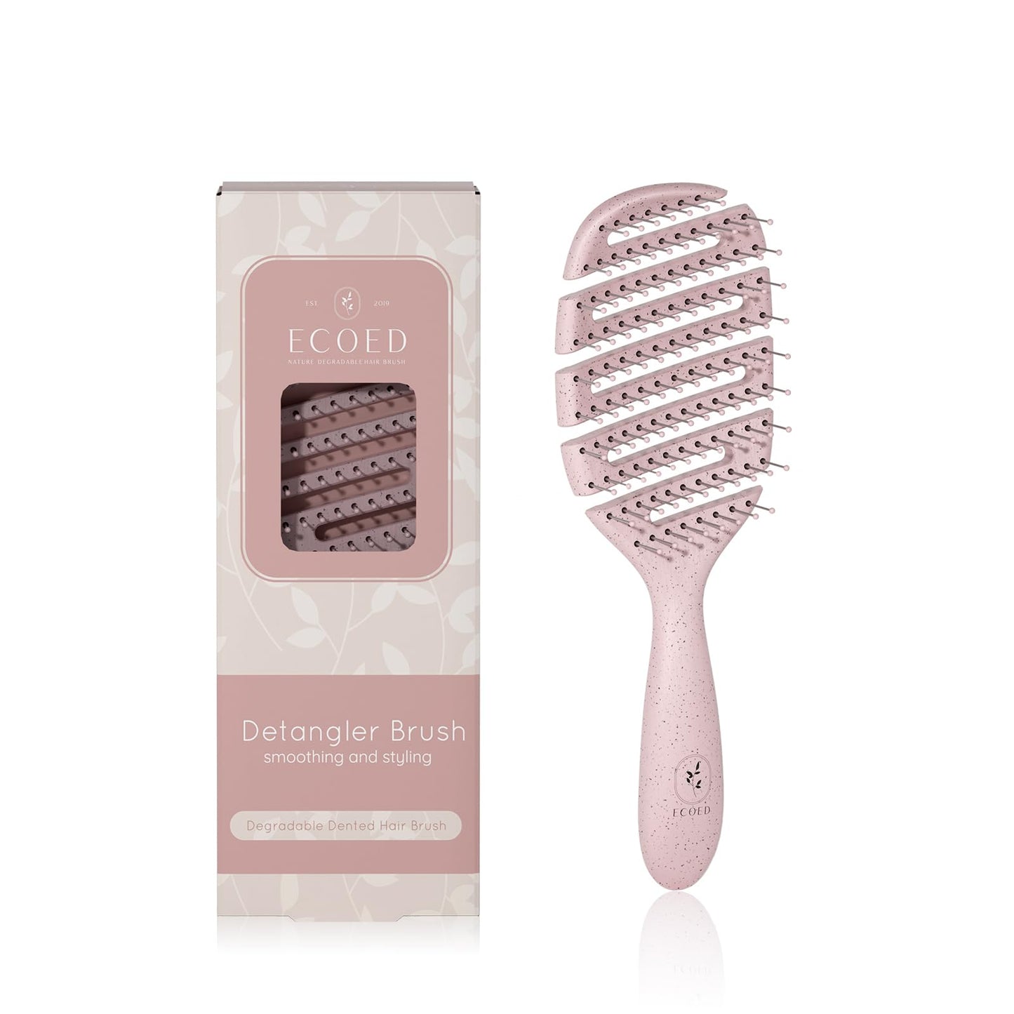 Hair brush, Vented Detangling Brush, Quickly Detangles and Smooths hair for Curly, Thick, and Straight Hair, Hair Brush for Women and Men, Blue, Eco Friendly, Sustainable Material