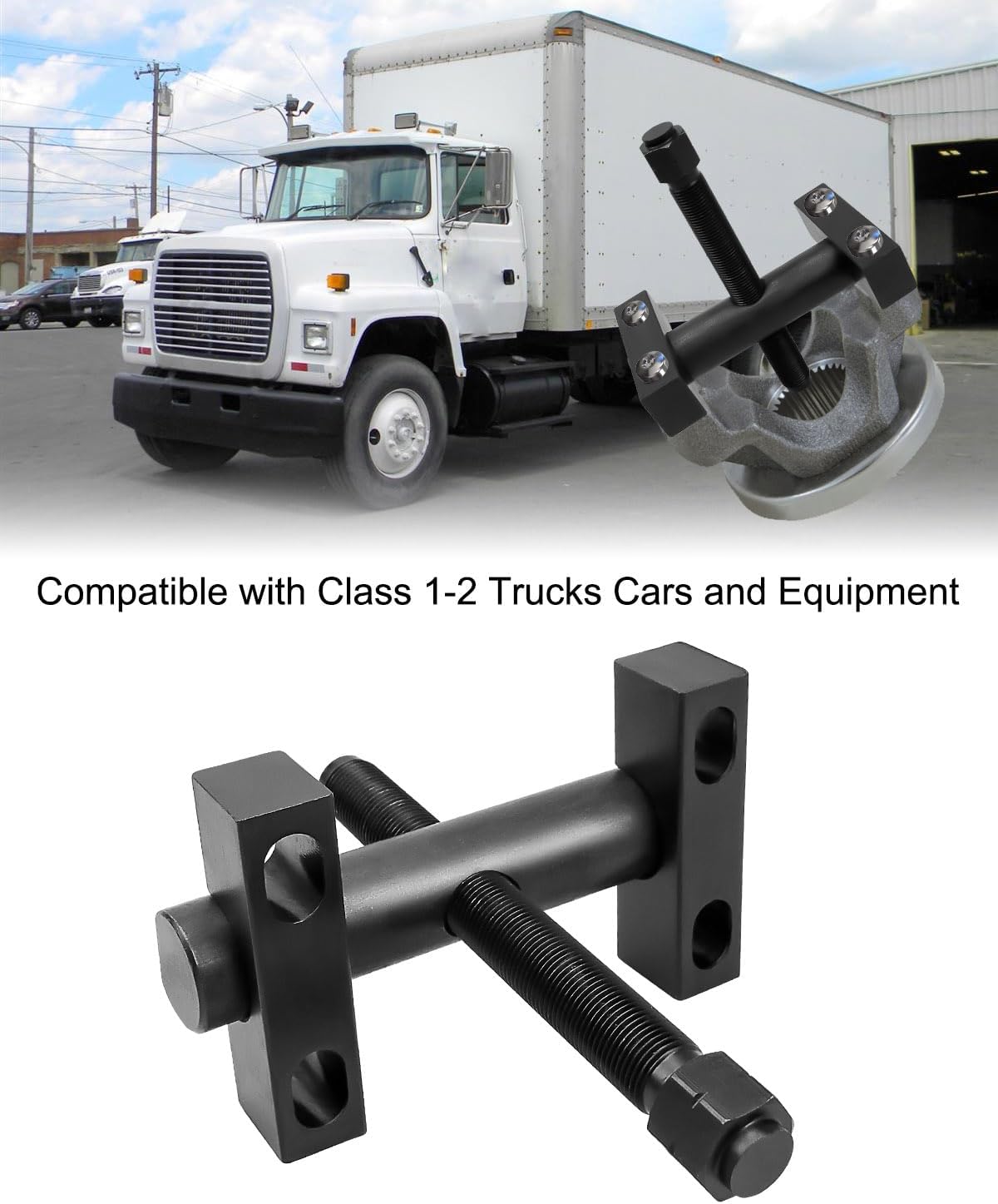 Yoke Puller for Trucks Cars, Light Duty Yoke Removal Tool Works on Class 1-2 Trucks and Equipment