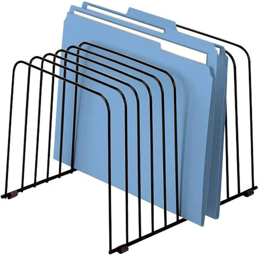Fellowes 72112 Desktop Organizer, 11 Sections, Wire, 9" x 11-3/8" x 8", Black