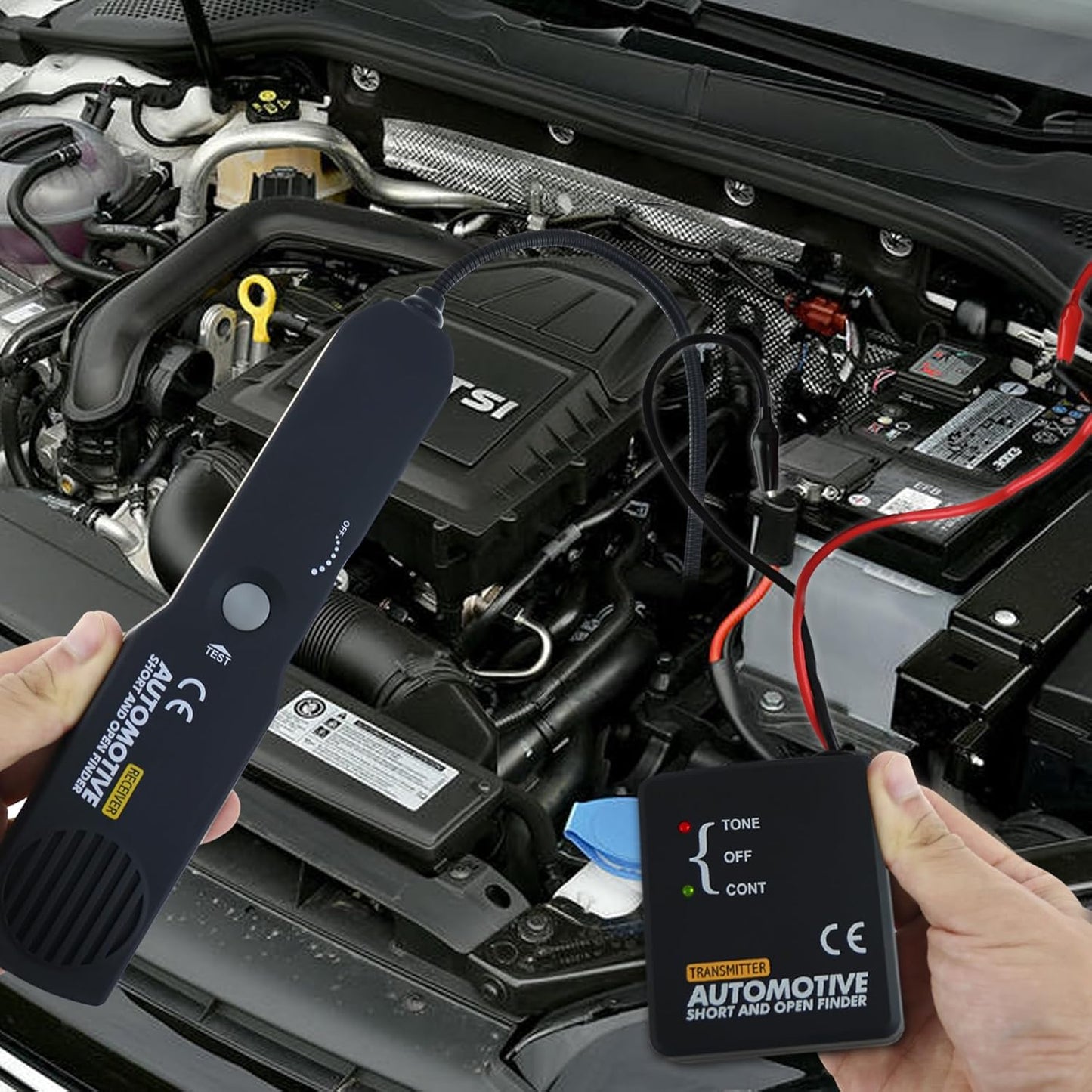 Automotive Circuit Tester, Car Repair Cable Circuit Wire Tracker Tracers Analyzer Short Open Finder Tester Checker Device Detector Probe DC 6-42V Car Diagnostic Tool