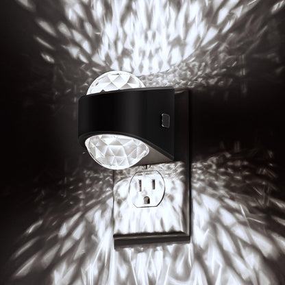 Night Light, Night Lights Plug into Wall, LED Projector Night Light, Soft White for Bedroom, Dimmable Brightness Dusk to Dawn Nightlight for Kids, Nursery, Bathroom, Home Decor, Gaming Room