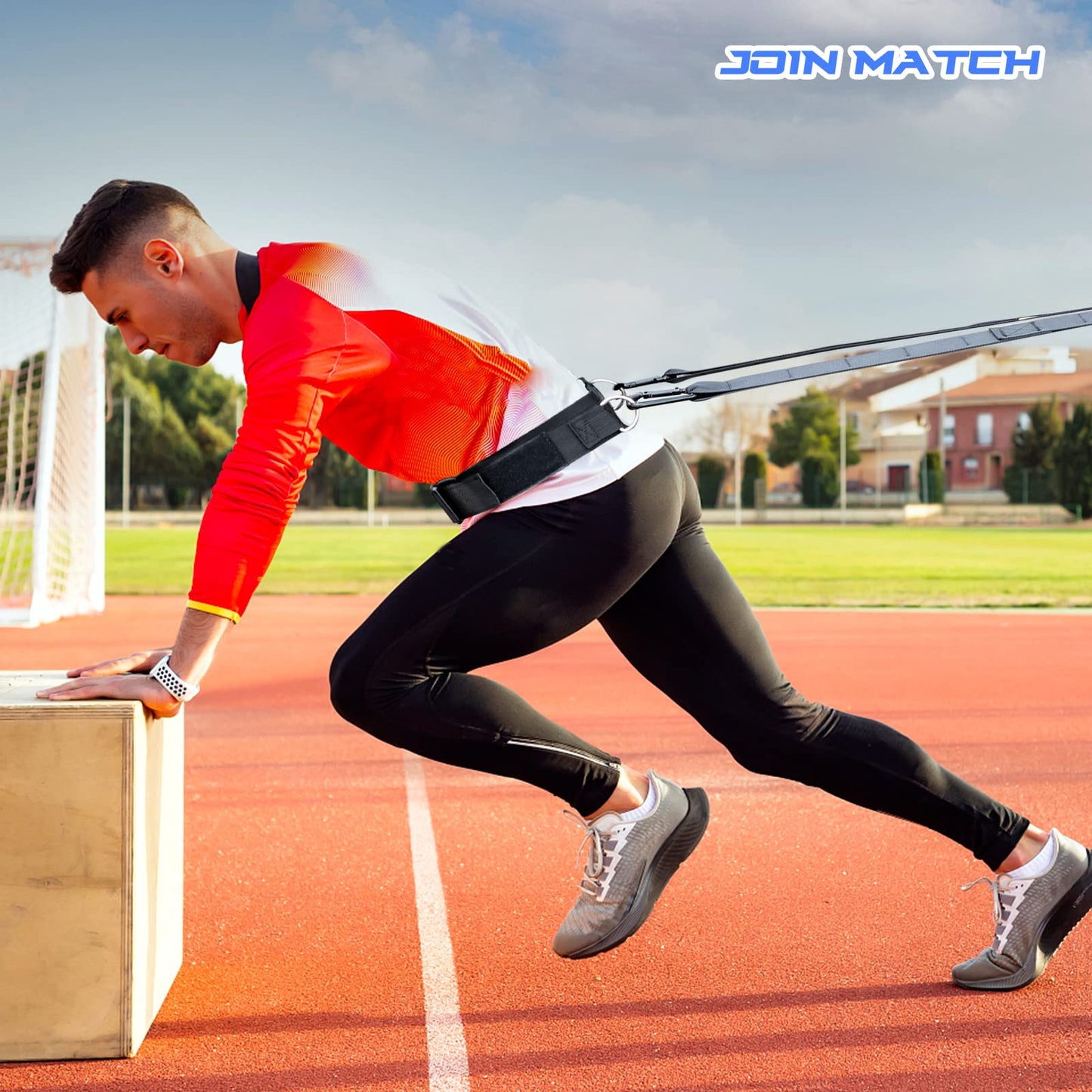 Workout Suspension Resistance Trainer System, Exercise Explosive Force Bounce Physical, Training Resistance Rope Improve Speed，Stamina, Mobility, Strength and Help You Build Muscle.