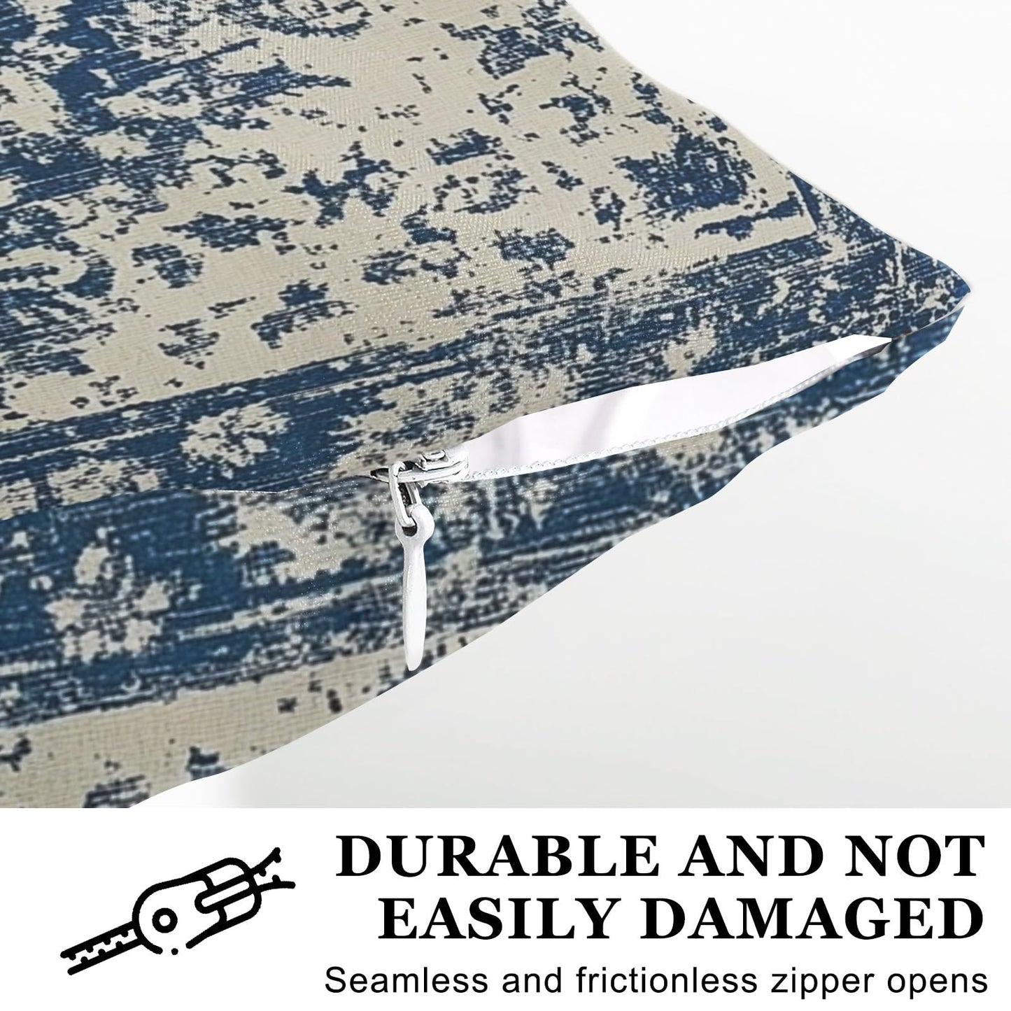 Miwasion Microfiber Body Pillow Cover with Hidden Zipper,Soft and Comfortable Fabric Body Pillow Cases,Lightweight and Breathable,The Size is 20"X 54" (Blue-Bohemian-15)