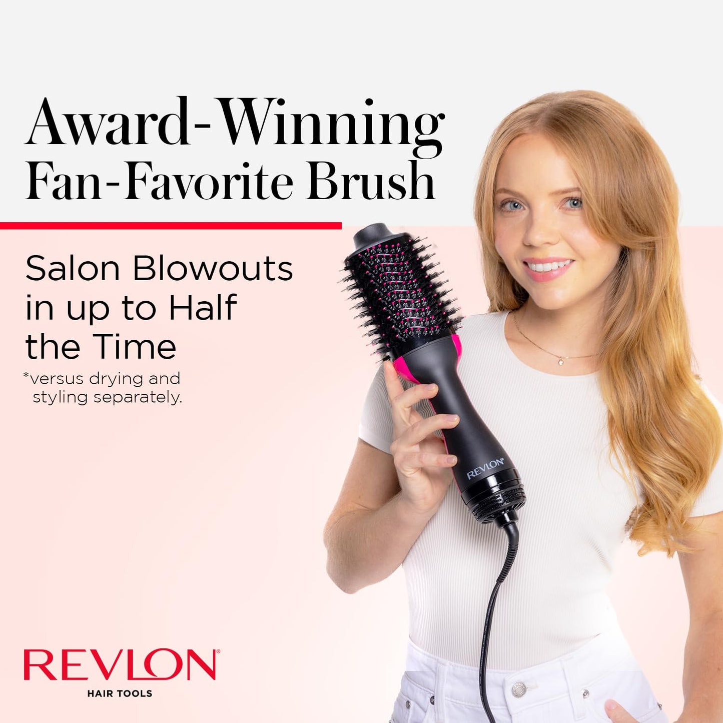 REVLON One-Step Volumizer Hair Dryer and Styler – Easy Salon-Style Blowouts – Less Frizz, More Shine, and Reduced Heat Damage, for All Hair Types and Lengths (Black)