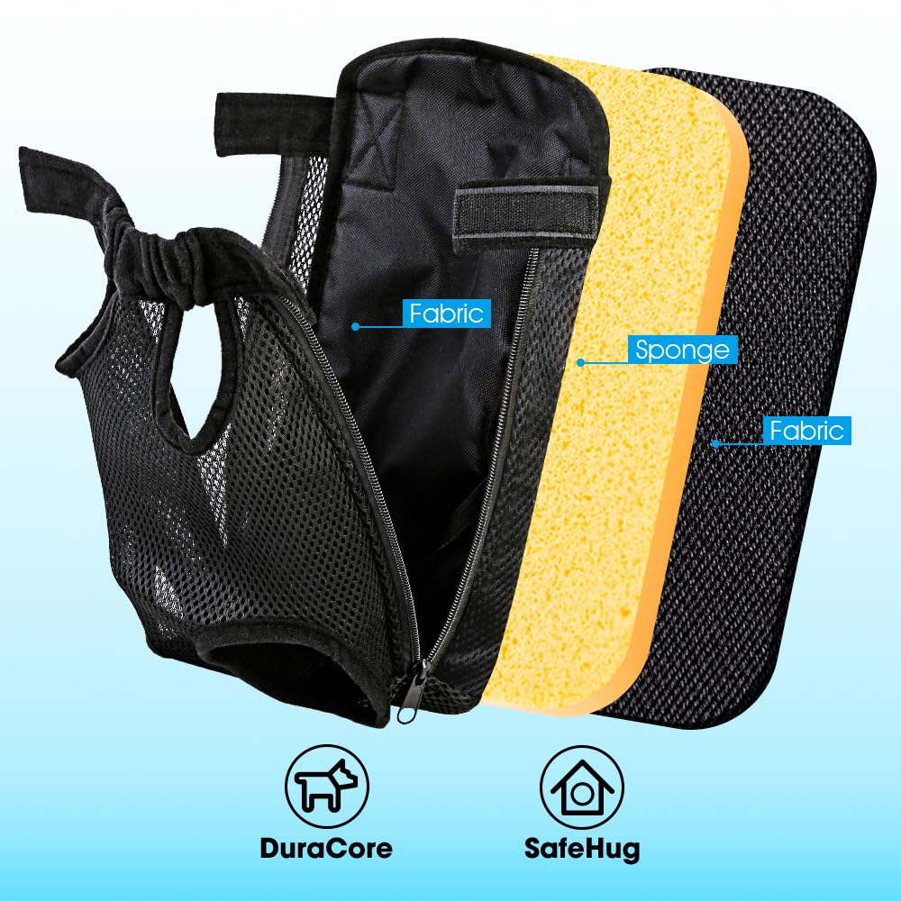 Dog Backpack Carrier, Adjustable Pet Front Carriers, Legs Out Carrying Sling Travel Bag for Small Medium Dogs 8-12 Lbs, Soft Wearable Puppy Chest Carry Backpacks for Walking/Hiking/Camping/Traveling