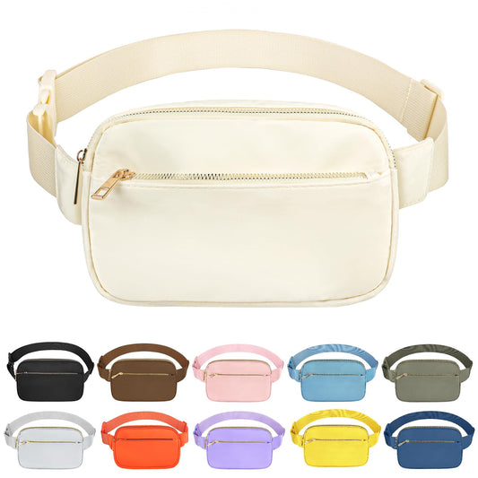 Fanny Pack For Women And Man Crossbody Bag Cross body Bag With Adjustable Strap For Travel Running Hiking Walking Workout Black