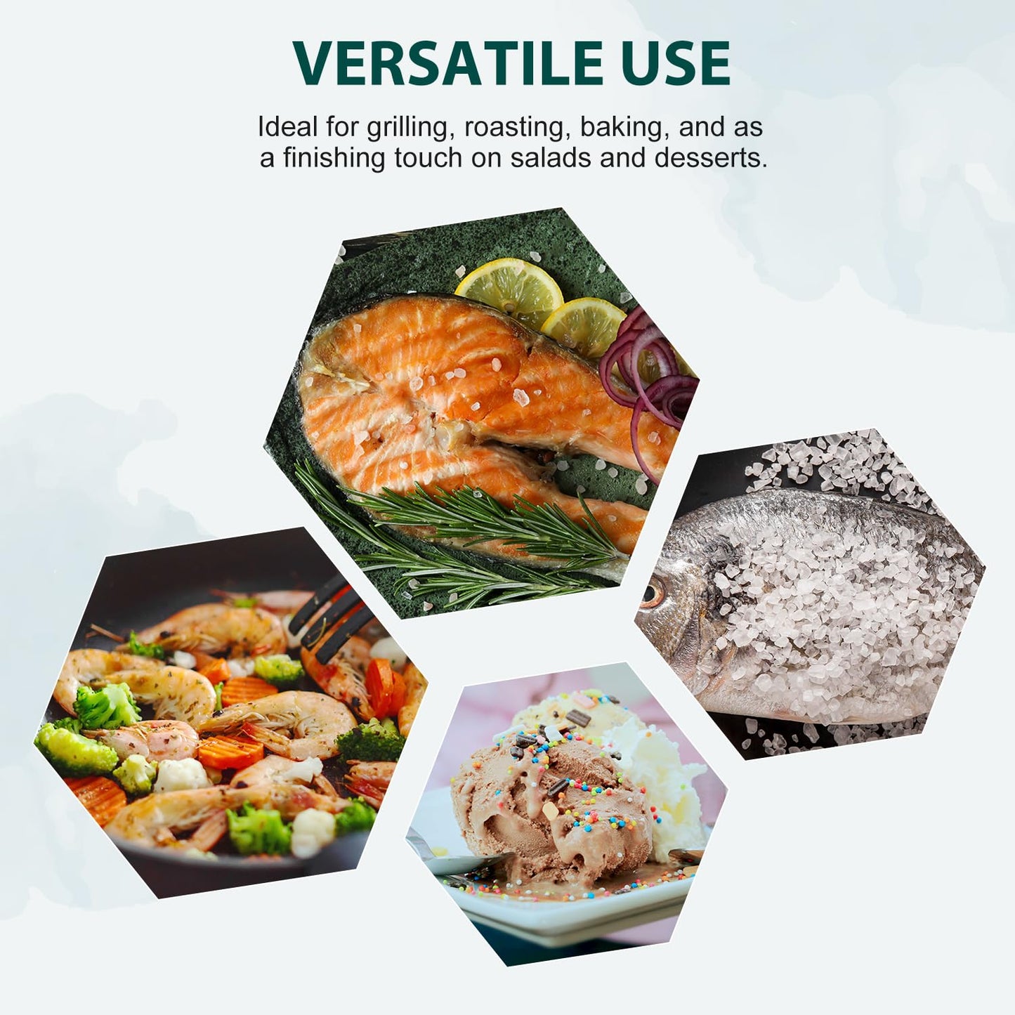 Soeos Sea Salt, Coarse Grain, 20 Oz (1.25 Pound), Non-GMO, Nature Himalayan Kosher Salt, Sea Salt for Grinder Refill (Pack of 1)