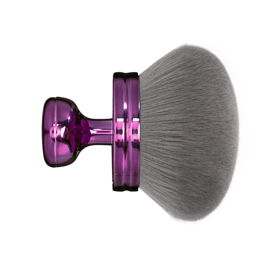 Blend & Blur Extra Large Body Makeup Brush for Self Tanner,Leg Makeup & Bronzer Self Tan Applicator, 3.2inch Wide Round Head Kabuki Brush For Application with Drawstring Bag (Purple)