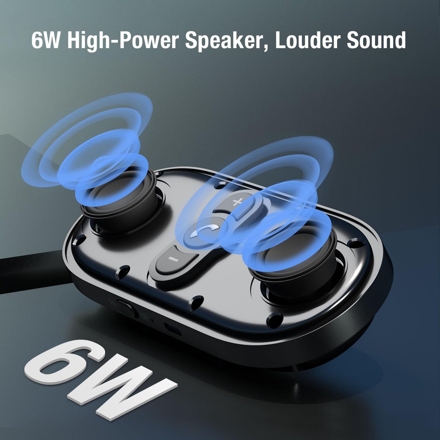 Sunitec Bluetooth Car Speaker Phone: Hands Free Calling Kits 6W in car Speakerphone for Safe Driving - Support Siri Google Assistant Voice Calls/Motion Auto ON Off - BC990P