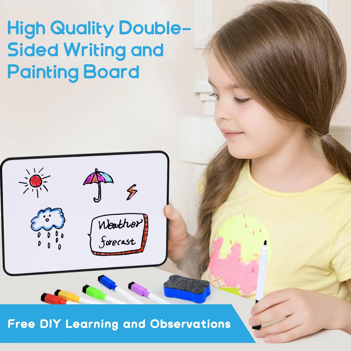 Busy Book for Toddlers 3-5, Montessori Preschool Learning Activities with Classified Storage Box & Double-Sided Writing Board, 15 Themes Autism Sensory Travel Toys, Ready to Use (No Assembly Needed)