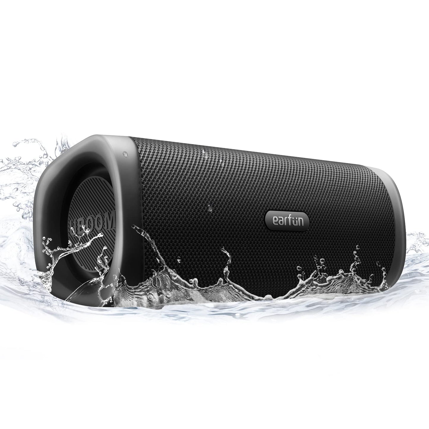 EarFun UBOOM L Bluetooth Speaker, Portable Speaker 28W Loud Stereo Sound, Rich Bass, IP67 Waterproof & Dustproof, Dual Pairing, Built-in Mic, Low Latency, Wireless Speakers for Party, Indoor & Outdoor