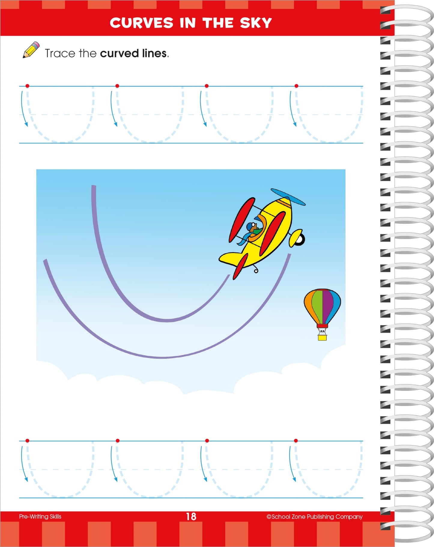 School Zone Big Preschool Workbook: 320 Spiral-Bound Pages, Pre-K, Colors, Shapes, Numbers, Early Math, Alphabet, Pre-Writing, Phonics, Following Directions, Ages 3-5