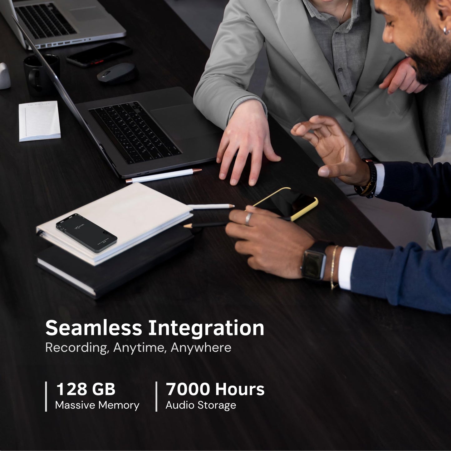 TCTEC 128GB Smart Voice Recorder, AI Transcription Recorder, Smart AI Summary, Audio to Text Function, Noise Reduction, Audio, Recording Device for Meeting, Lecture, Interview.