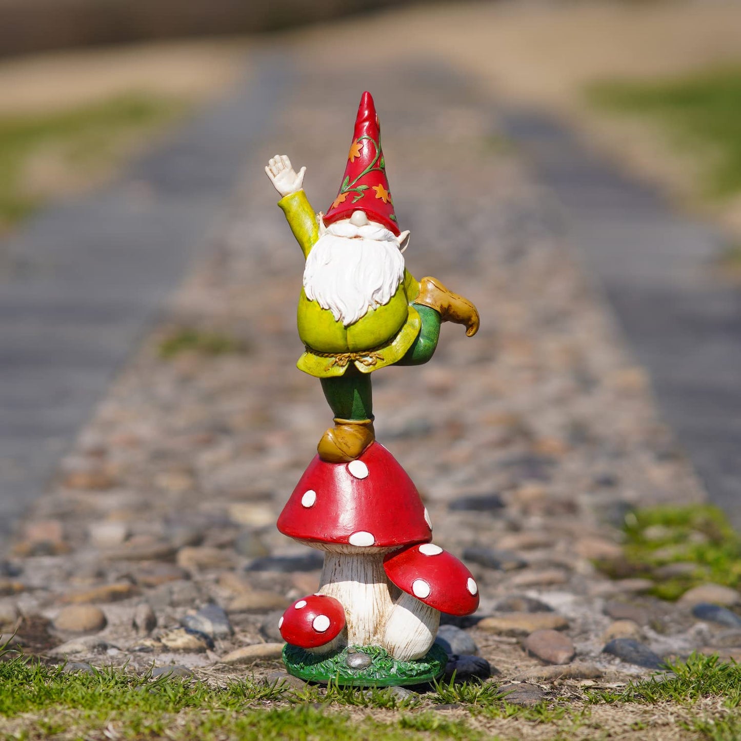 Topadorn Vegetable Garden Gnome Statue Decoration Statuary Funny Gnomes Garden Decorations,Mushroom