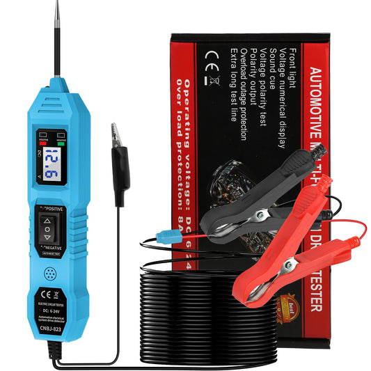 Power Circuit Probe Tester 6-24V DC Multifunctional Automotive Circuit Tester Car Test Light, Fuse Test & Voltage/Continuity Tester for Electrical Short Finder, Trailer Light/Break Finder