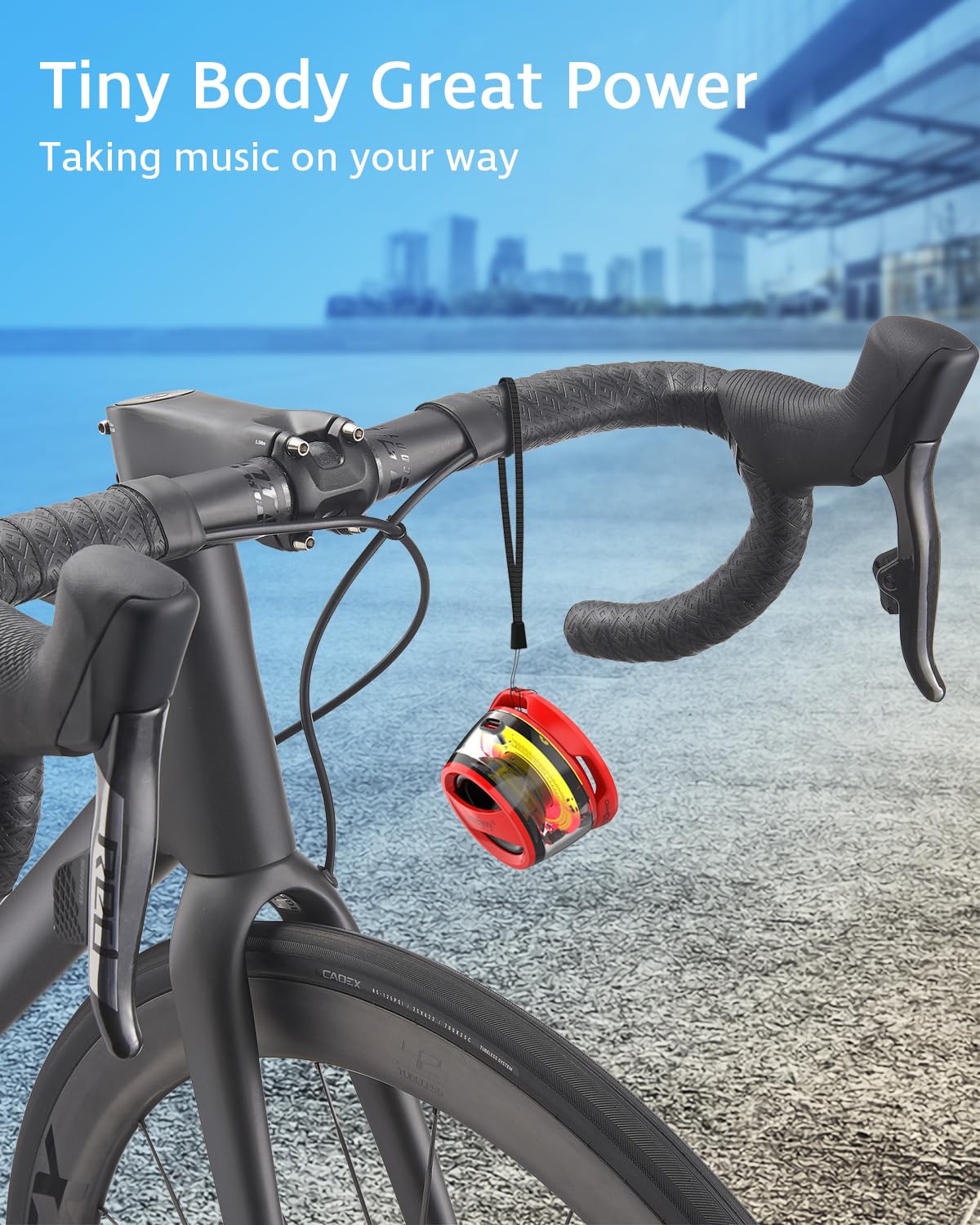 Portable Bluetooth Speakers Wireless,Shower Speaker Waterproof IPX7 G200 Pro with Upgraded Bluetooth 5.4, Magnetic Phone Stand, Mini Outdoor Speaker with RGB Light for Home/Travel/Bathroom-Red