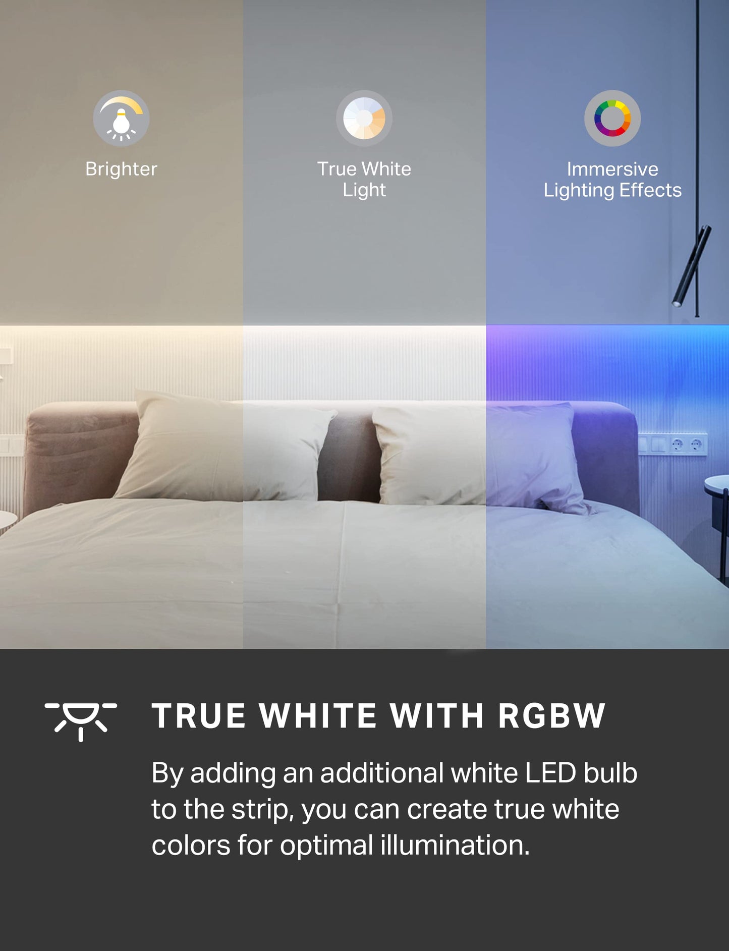Tapo TP-Link RGBWIC Smart LED Light Strip 16.4Ft, 1000 Lumens, 16M Dimmable Colors, 50 Color Zones, Works w/Apple HomeKit/Alexa/Google Home, Sync-to-Sound, IP44 PU Coating, Trimmable L930-5