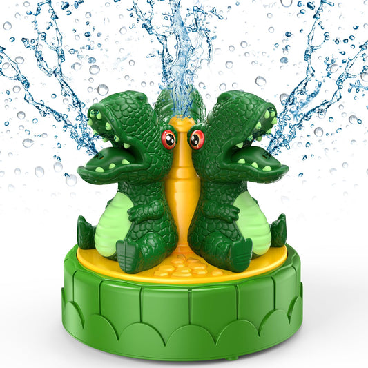 Water Sprinkler for Kids Outdoor Play: Fun Summer Dinosaur Water Toys for Toddler Kids Outside Yard Activities