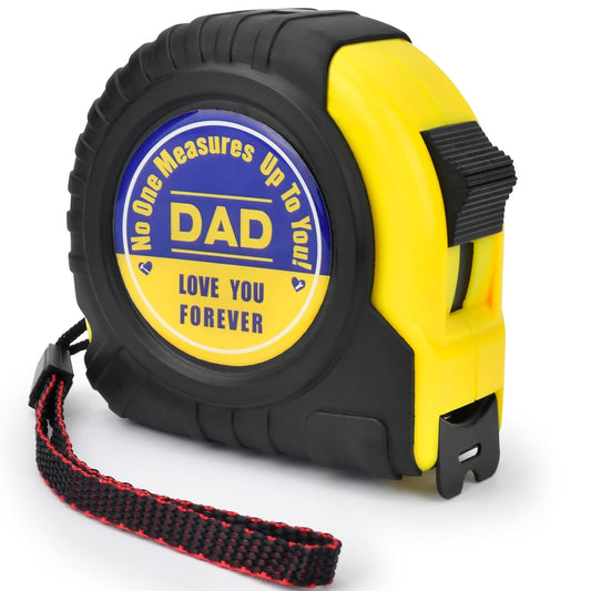 Birthday Gifts for dad Stocking Stuffers for Men Ideal Christmas Gifts Cool Gadgets for Husband Grandpa from Daughter Son Tool Woodworker Carpenter Gift, Engraved Tape Measure 25 FT