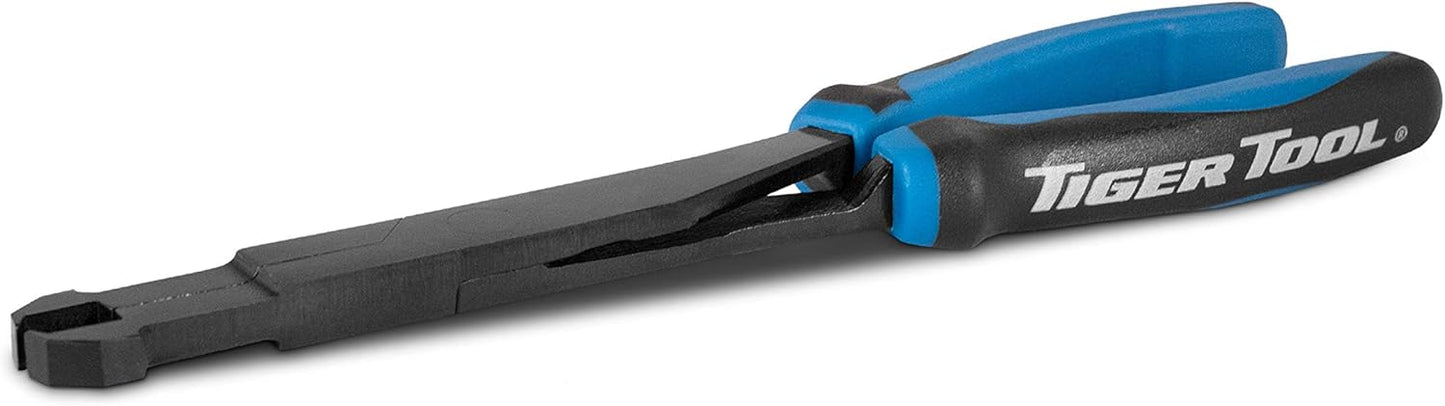 Tiger Tool Straight U-Joint Snap Ring Pliers for Automotive & Medium Duty Trucks, Cars, Equipment, & ATV/UTV, Plastic Push Pin Pliers for use with Class 1-5 Vehicles, 70300