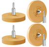 S SATC Decal Eraser Wheel Adhesive Remover Tool with Drill Adapter 4 Pack Rubber Wheel Decal Remover for Drill Emblem Removal Tool for Auto Body Metal Glass