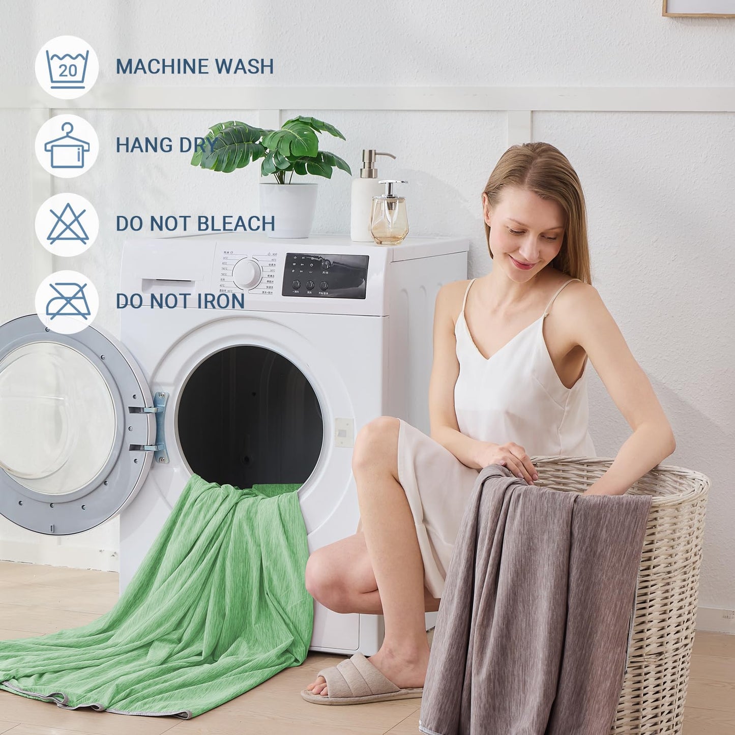 Cushious Cooling Blanket Throw Size 50"x70", Summer Lightweight Breathable Ice Blanket, Cooling Blankets for Hot Sleepers Night Sweats Adults Absorb Heat Keep Cool