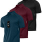 JACKETOWN 3 Pack Mens Polo Shirts Short Sleeve Golf Shirt Performance Moisture-Wicking Athletic Casual Collared Shirts