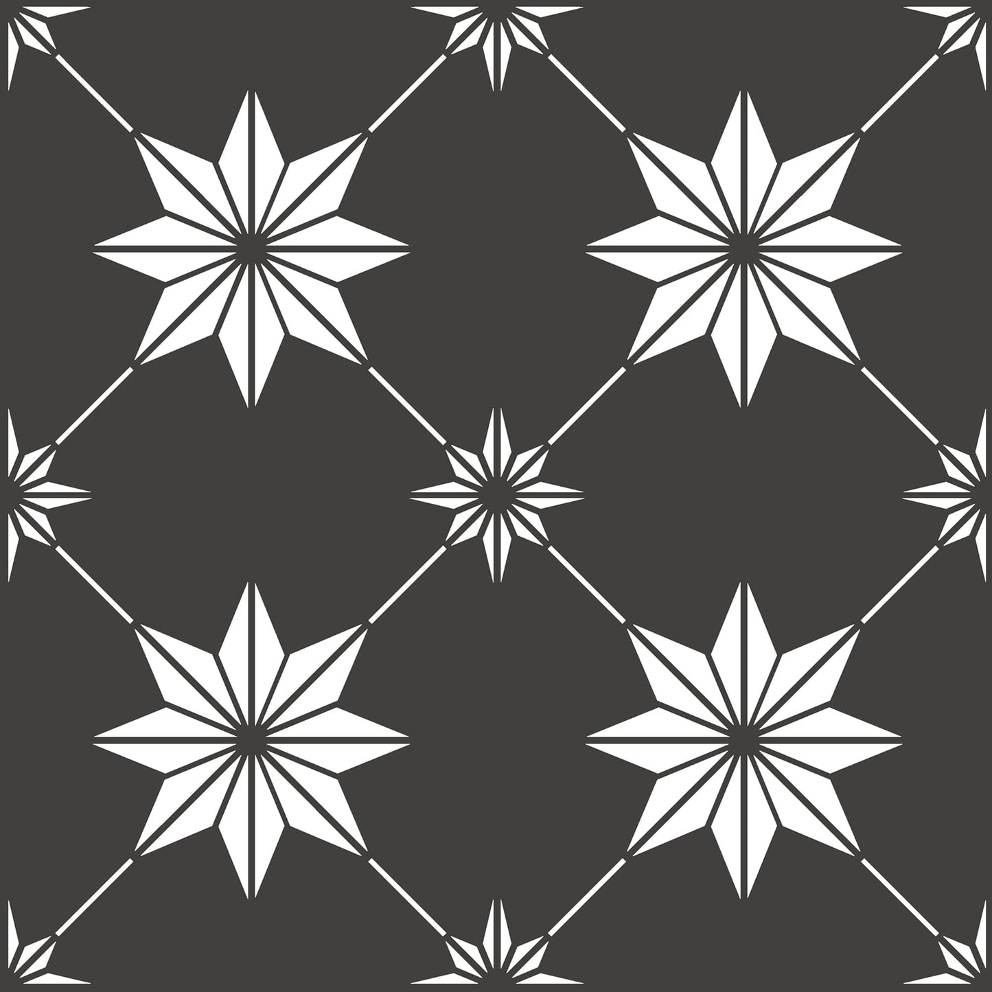 FloorPops Rigel Peel & Stick Floor Tiles, Black