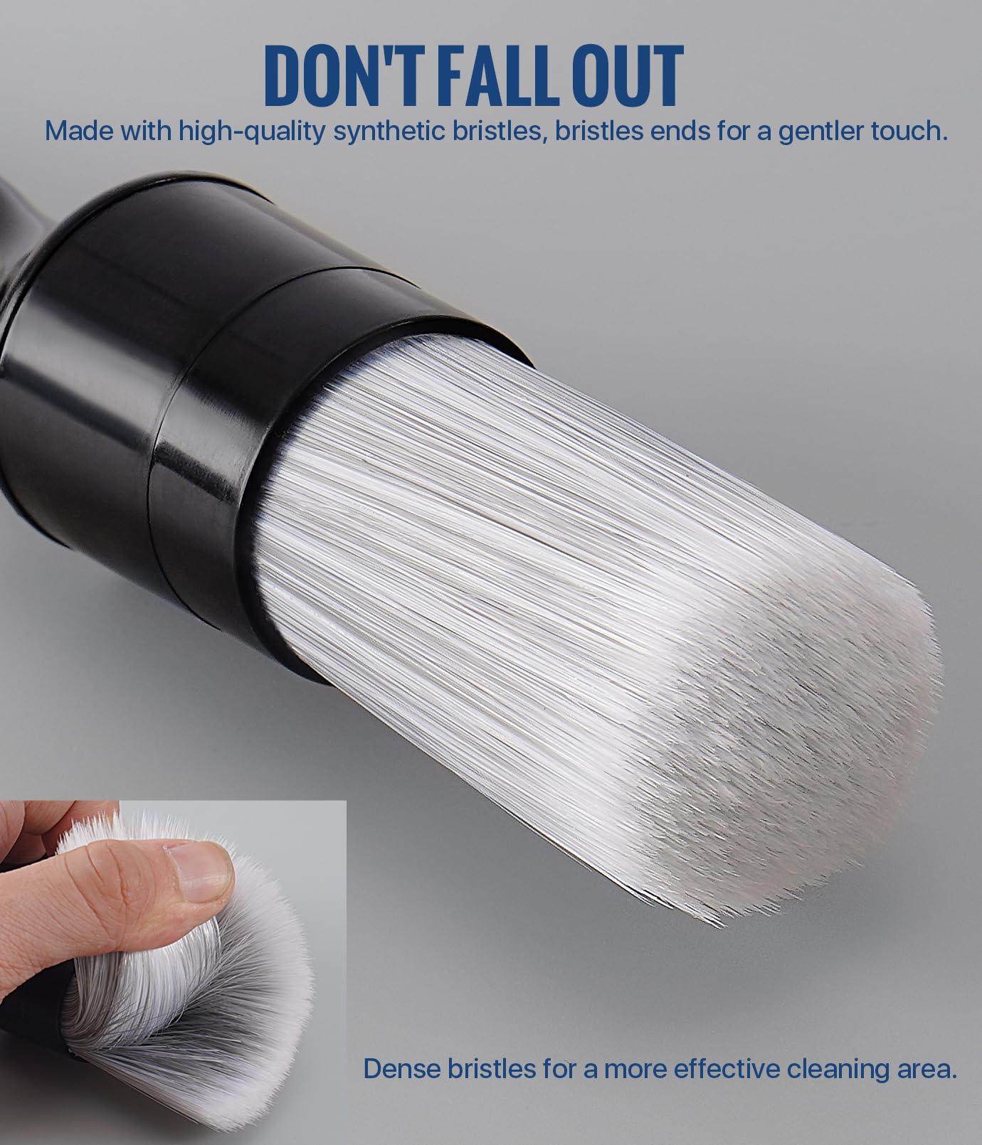 Birbenben Car Exterior and Interior Detail Brushes, Scratch Free Auto Cleaning Brush Kit, Soft Synthetic Bristles Detailing Brush, Car Care Cleaner Duster Supplies Set for Vehicles Wheels, Vent