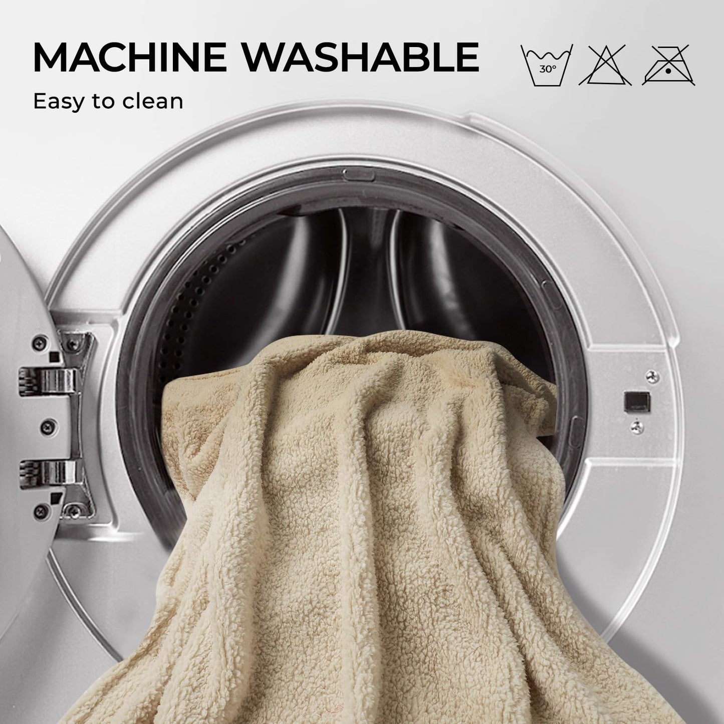 Luciphia Premium Fleece Dog Puppy Blanket Soft Pet Sherpa Calming Cat Blanket Throw for Small Medium Dog Cat(Beige,30x20 inches)