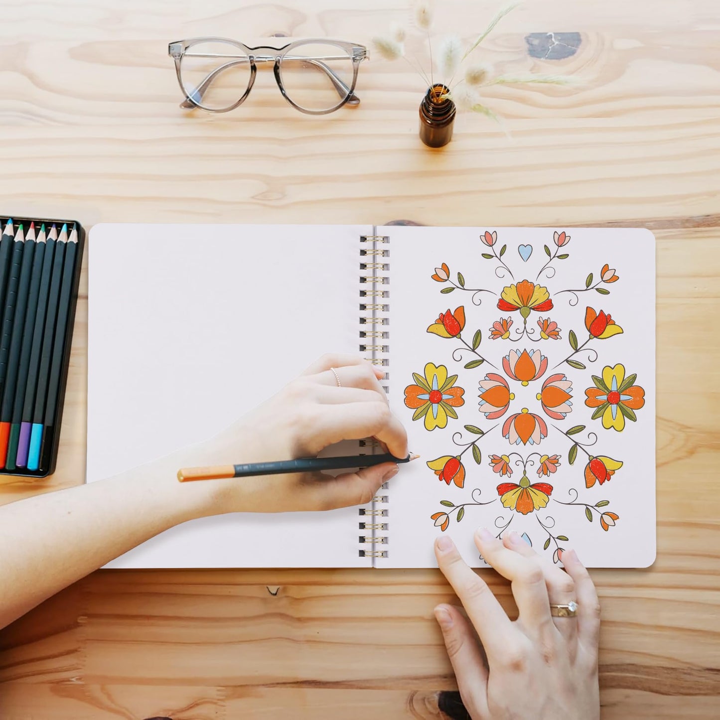 ZICOTO Beautiful Adult Coloring Book Set of 2 for Relaxation - Affirmation and Inspirational Books Making it a Great Gift - Perfect Stress-Relieving Books Fun to Color for Women