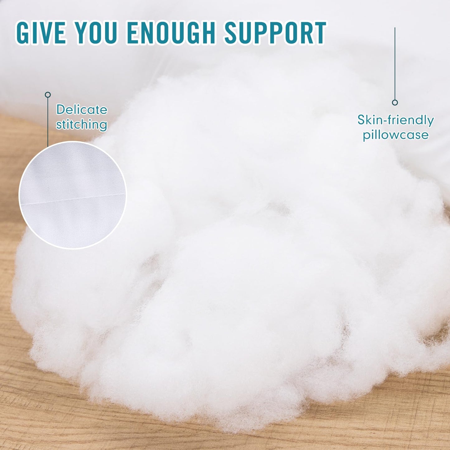 Sycoodeal Hotel Collection Bed Pillows for Sleeping 2 Pack,Standard Size Cooling Pillows,Hotel Quality with Premium Soft Down Alternative Fill for Side Stomach Back Sleepers