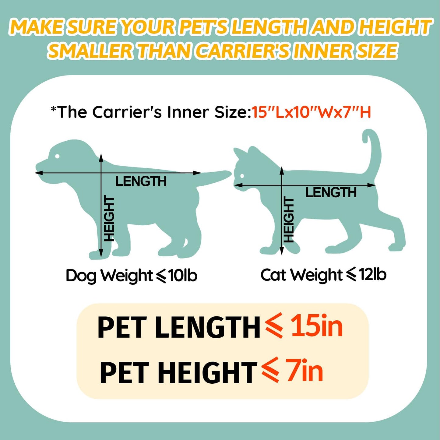 Petskd Pet Carrier 17x12x8.5 JetBlue Allegiant Airline Approved,Pet Travel Carrier Bag for Small Cats and Dogs, Soft Dog Carrier for 1-8 LBS Pets,Dog Cat Carrier with Safety Lock Zipper(Black)