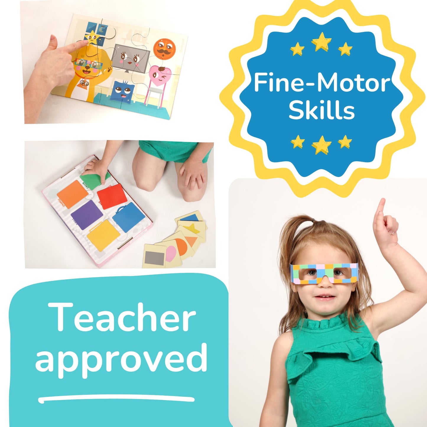 TOYVENTIVE Educational Books, Flash Cards, and Puzzles - Birthday Gifts for 1, 2, 3, and 4 Year Old Boys, Toddler Learning Toys and Activities