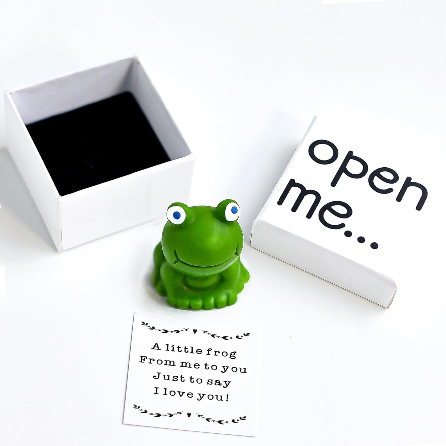 I Love You Gift, Frog Gift, Gift For Boyfriend, Gift For Girlfriend, Frog Keepsake, Matchbox Gift, Valentine's Day Gift for Her.
