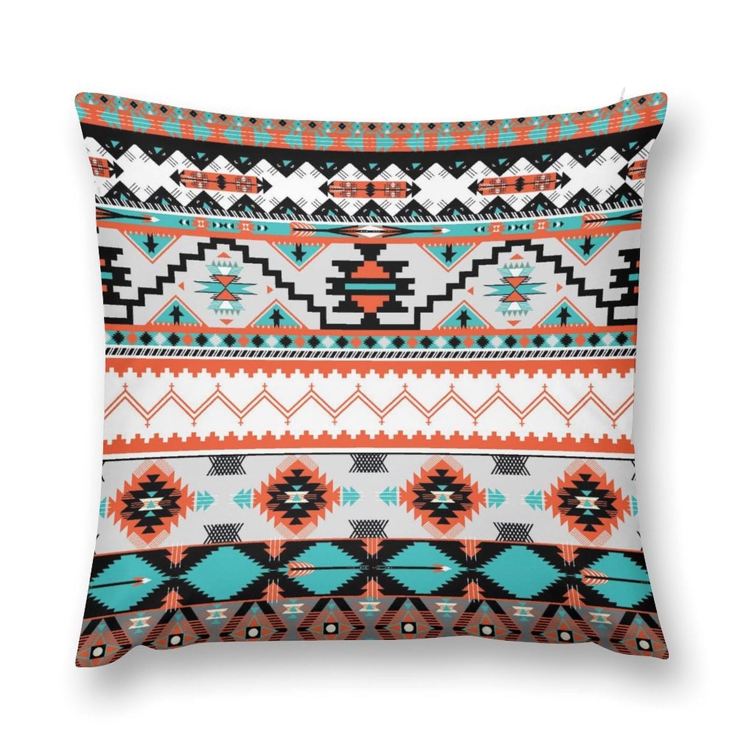 Yoakiet Aztec Pillow Covers,Boho Colourful Vintage Traditional Abstract Geometric Aztec Texture Pillow Covers with Hidden Zipper Set of 2 for Bedroom Living Room Sofa Cushion16 x16