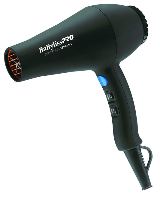 BaBylissPRO Porcelain Ceramic Carrera Professional Hair Dryer Professional Dryer Prepack, Corded electric