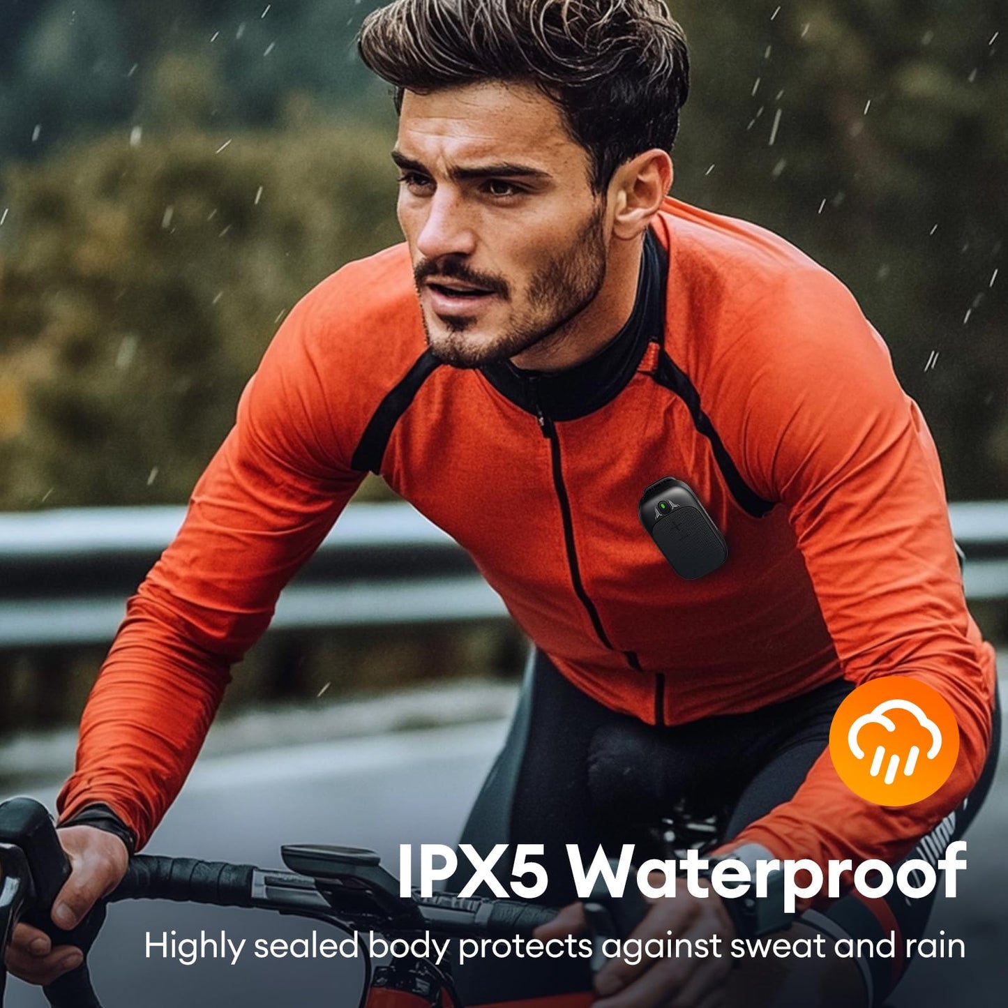 Transformers Wearable Bluetooth Speaker Clip On Mini Portable Bluetooth Speaker IPX5 with Mic for Calls and Music 15H Long Playtime Outdoor Suitable Travel Working,Biking,Running,Black Optimus Prime