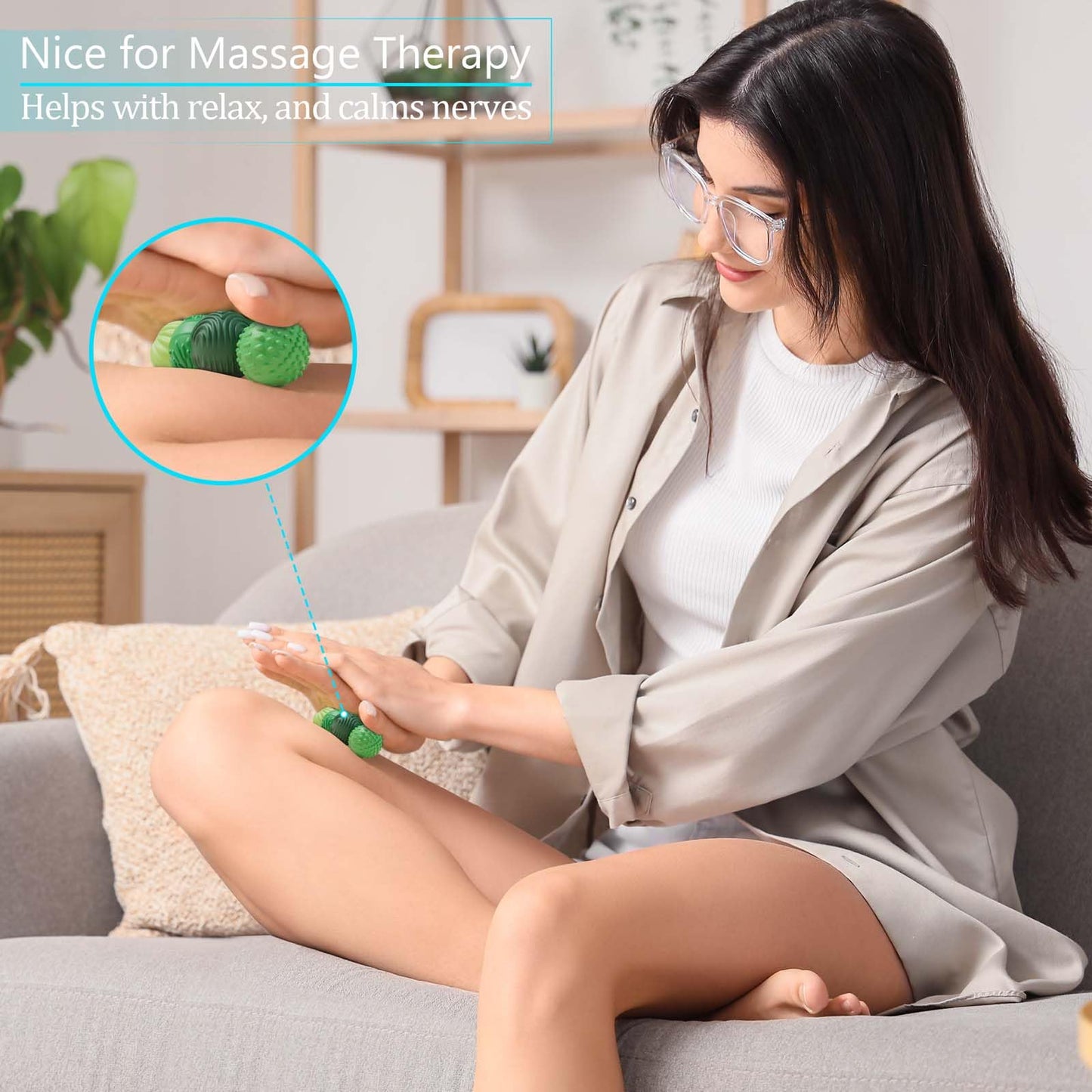 luckdoor Silicone Magnetic Balls Fidget Toys for Adults & Teens,4PCS Stress Relief Sensory Toys for Autism ADHD Anxiety,Fun Textures Gadgets,Office Desk Toy,Stocking Stuffers for Women Men Teen Gift