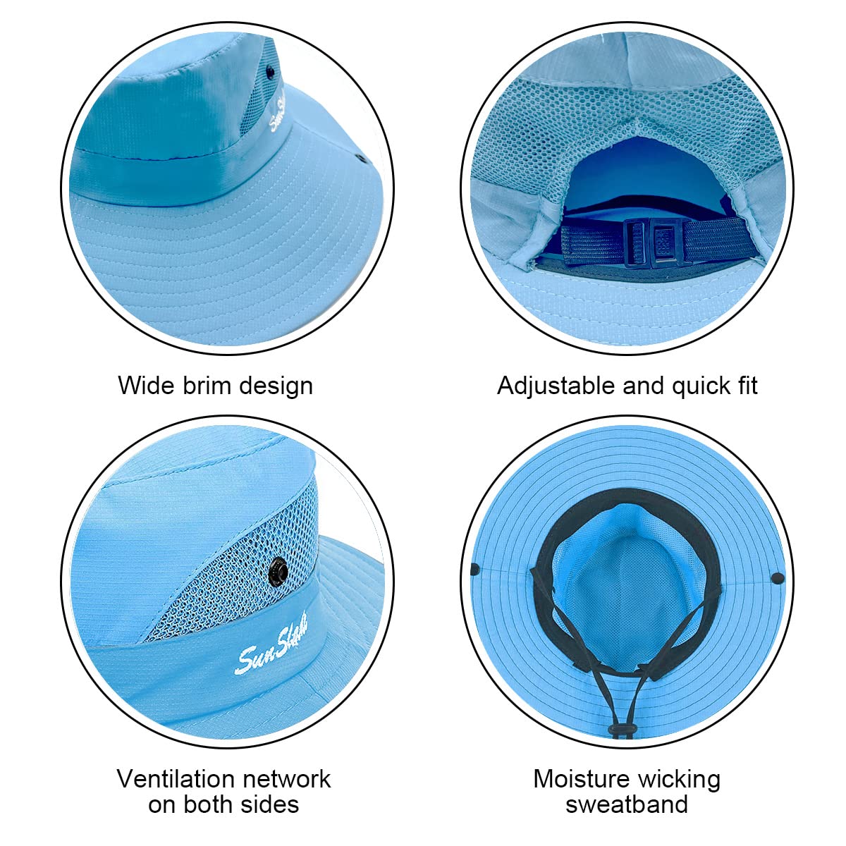 Sun Hat Womens Beach Hat Womens Sun Hat Ponytail Hat Foldable Sun Hats for Women