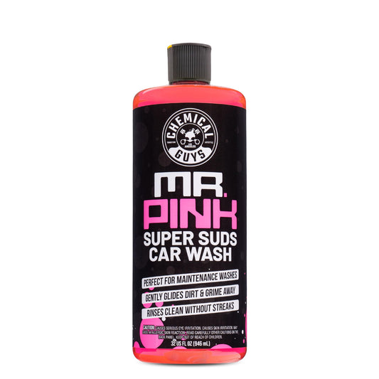Chemical Guys Mr. Pink Foaming Car Wash Soap (Works with Foam Cannons, Foam Guns or Bucket Washes) Safe for Cars, Trucks, Motorcycles, RVs and More, Candy Scent, Extra Large Size 32 fl oz - CWS_402_32