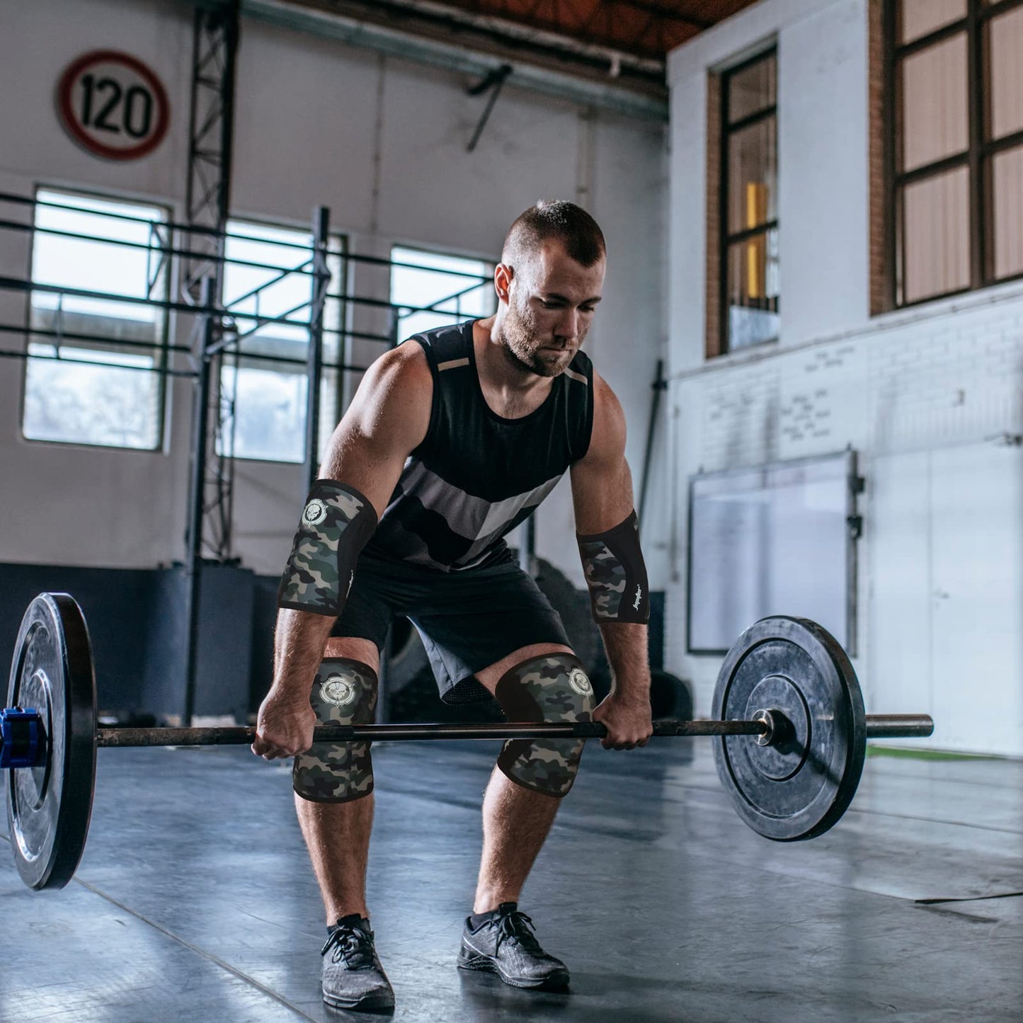 Knee Sleeves (1 Pair), 7mm Compression Knee Braces for Squats,Weightlifting,Powerlifting,Cross Training for Men & Women (X-Large)